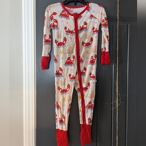 Little Sleepies Crabs Beach Buddies Zippy 12-18 Months